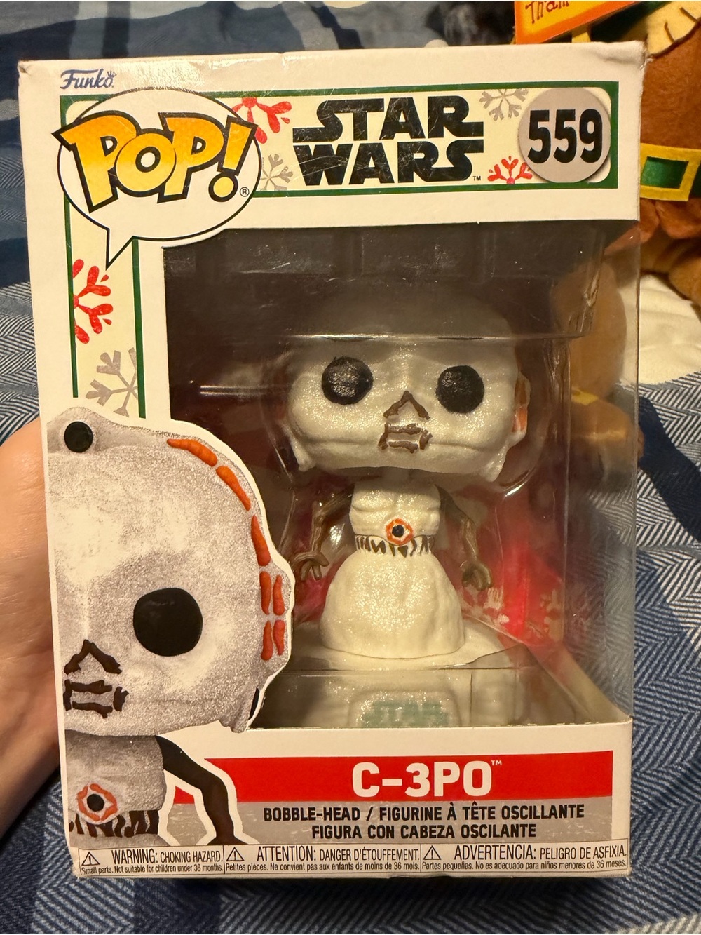 Funko Pop! Star Wars C-3PO Holiday Edition - White and Orange Accents